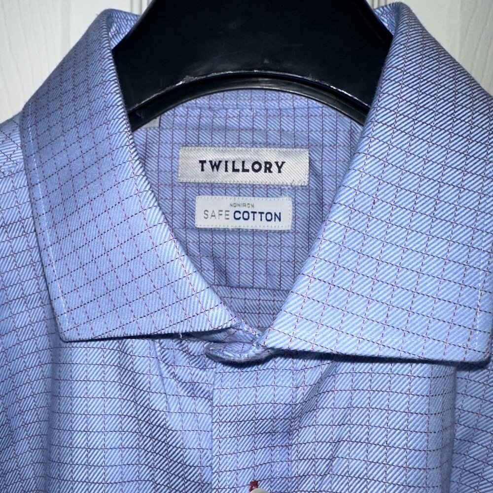Twillory SafeCotton Dress Shirt – 17.5/34-35 – Traditional Fit - Bentley Check